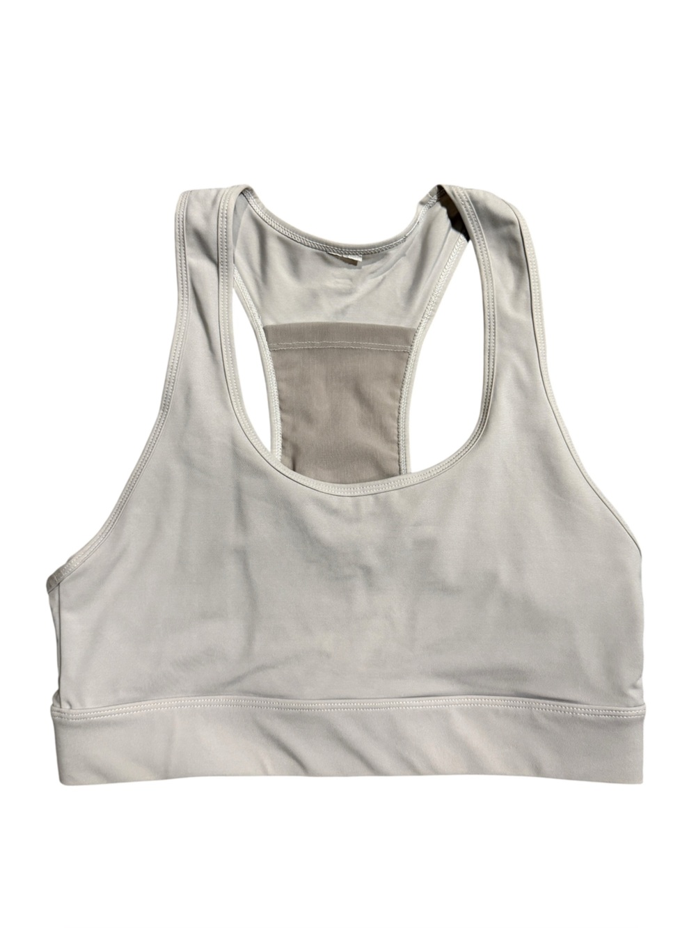 Fabletics Large White Racerback Sports Bra